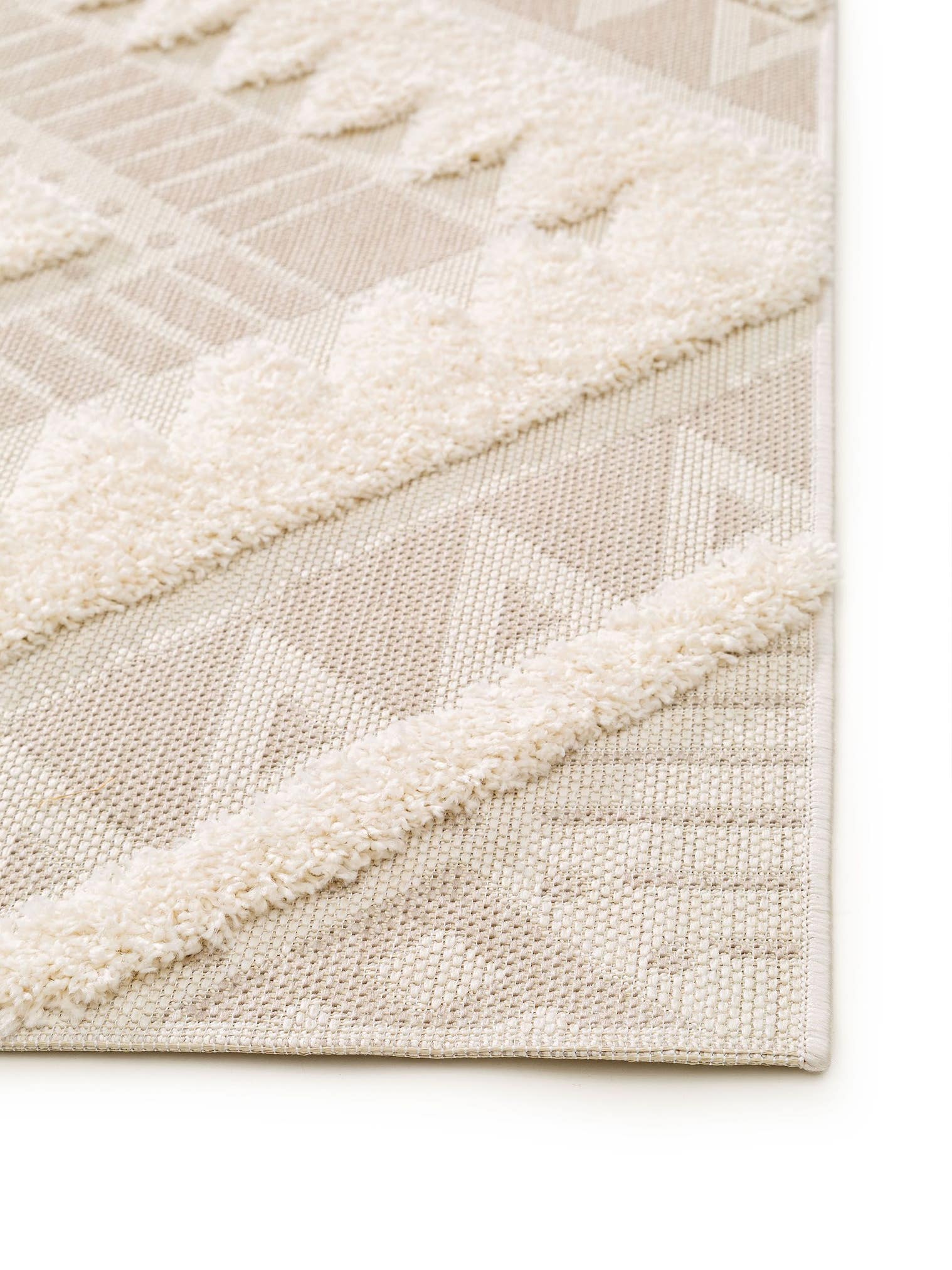 Teppich aus 100% Polypropylen in Beige mit 21 bis 30 mm hohem Flor von benuta Pop