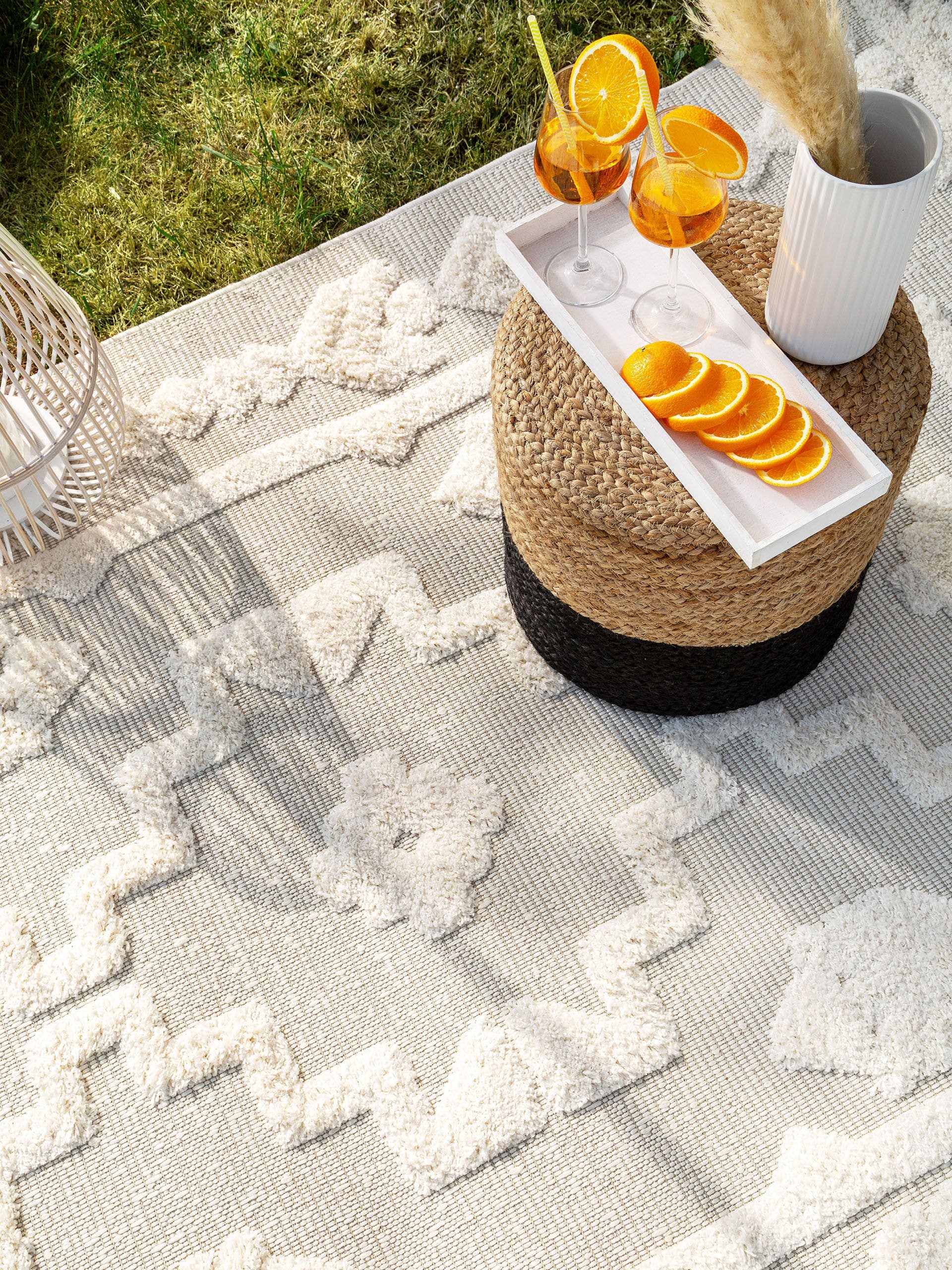 Alfombra de 100% Polipropileno en Beige con un pelo de {{Placeholder_Pile Height}} de altura de benuta Pop