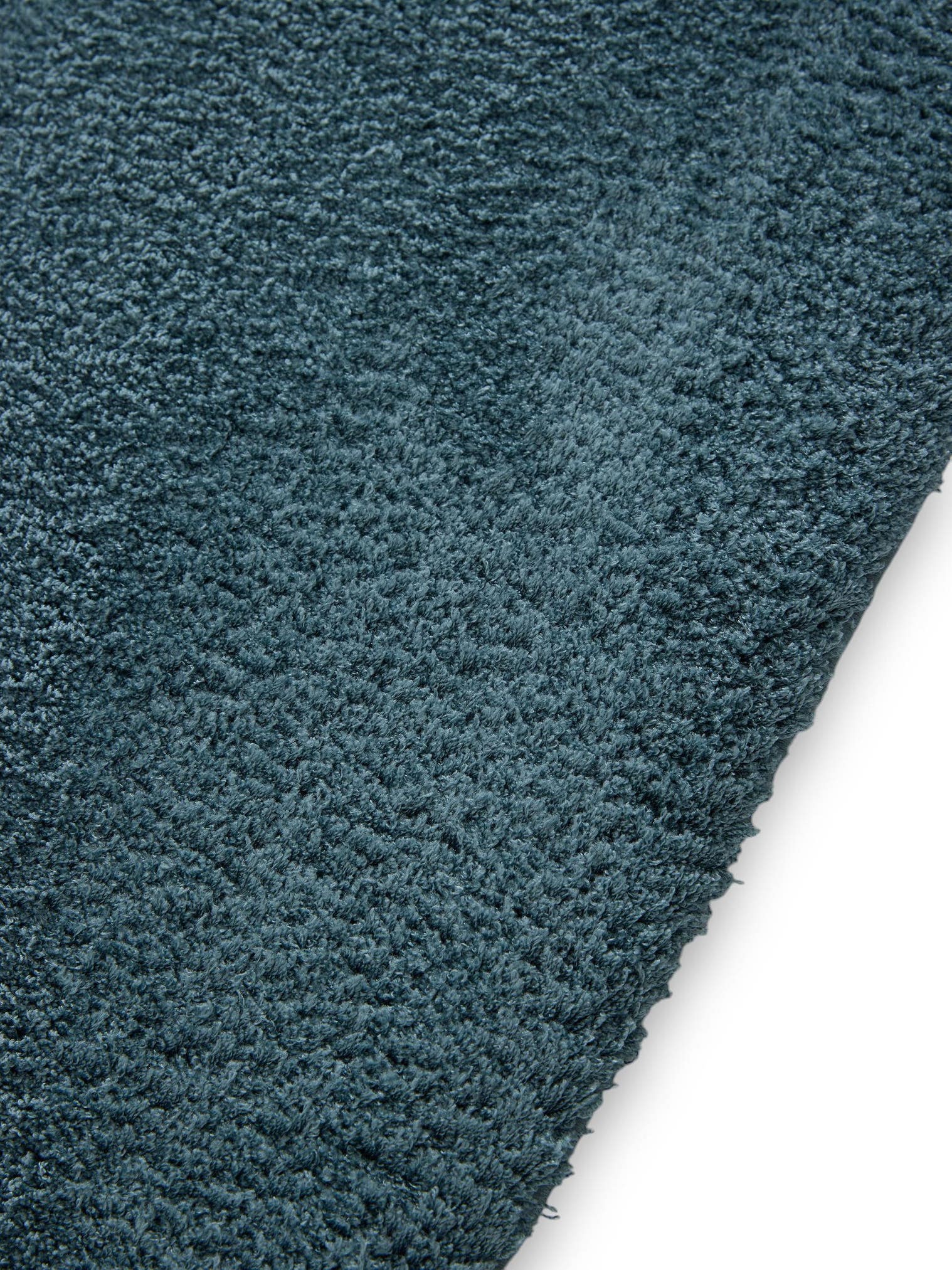 Tapis en 100% Polyester (Microfibres) en Bleu avec une pile de 21 - 30 mm de hauteur de benuta Nest