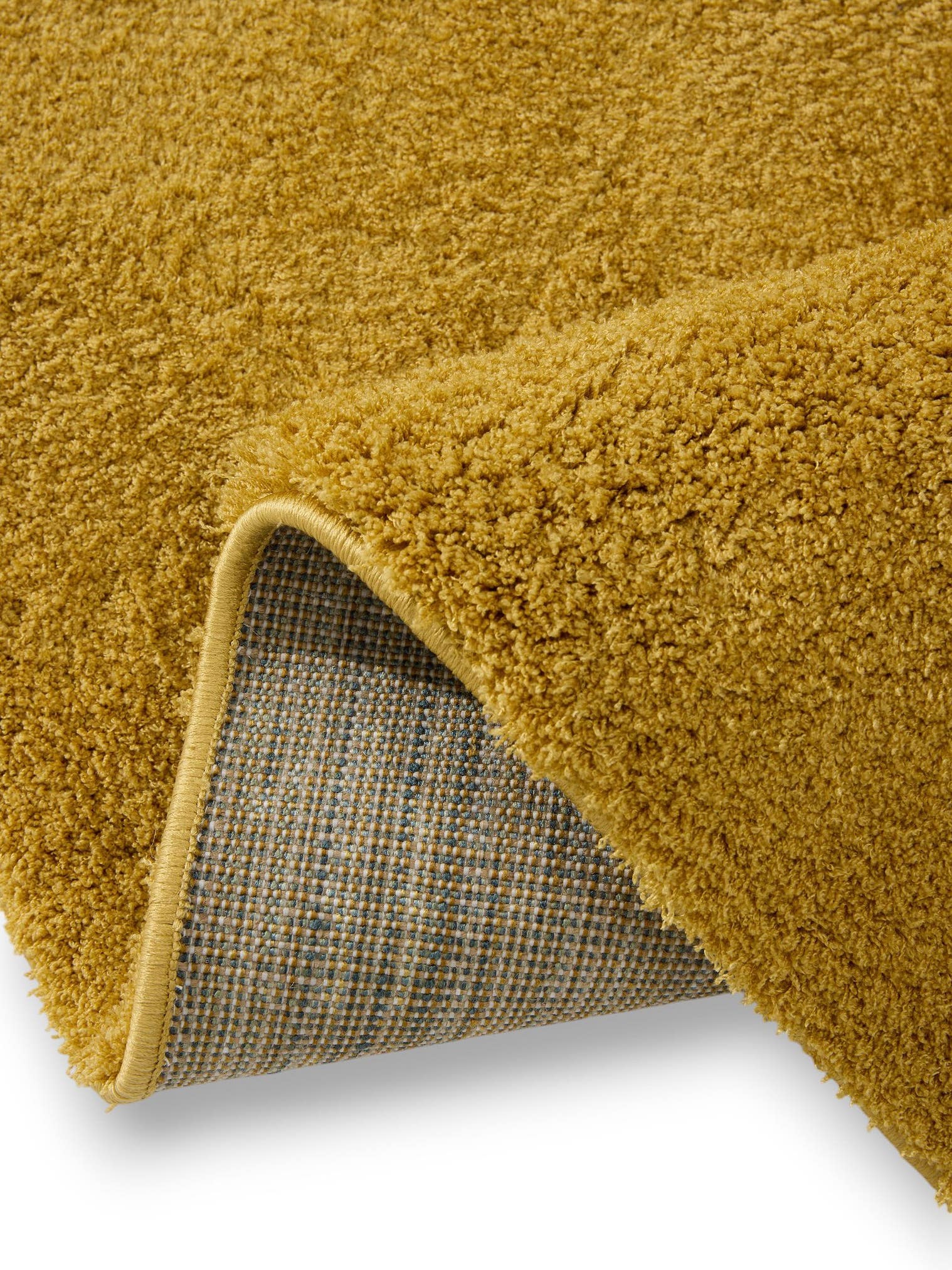 Tapis en 100% Polyester en Jaune avec une pile de 31 - 40 mm de hauteur de benuta Nest
