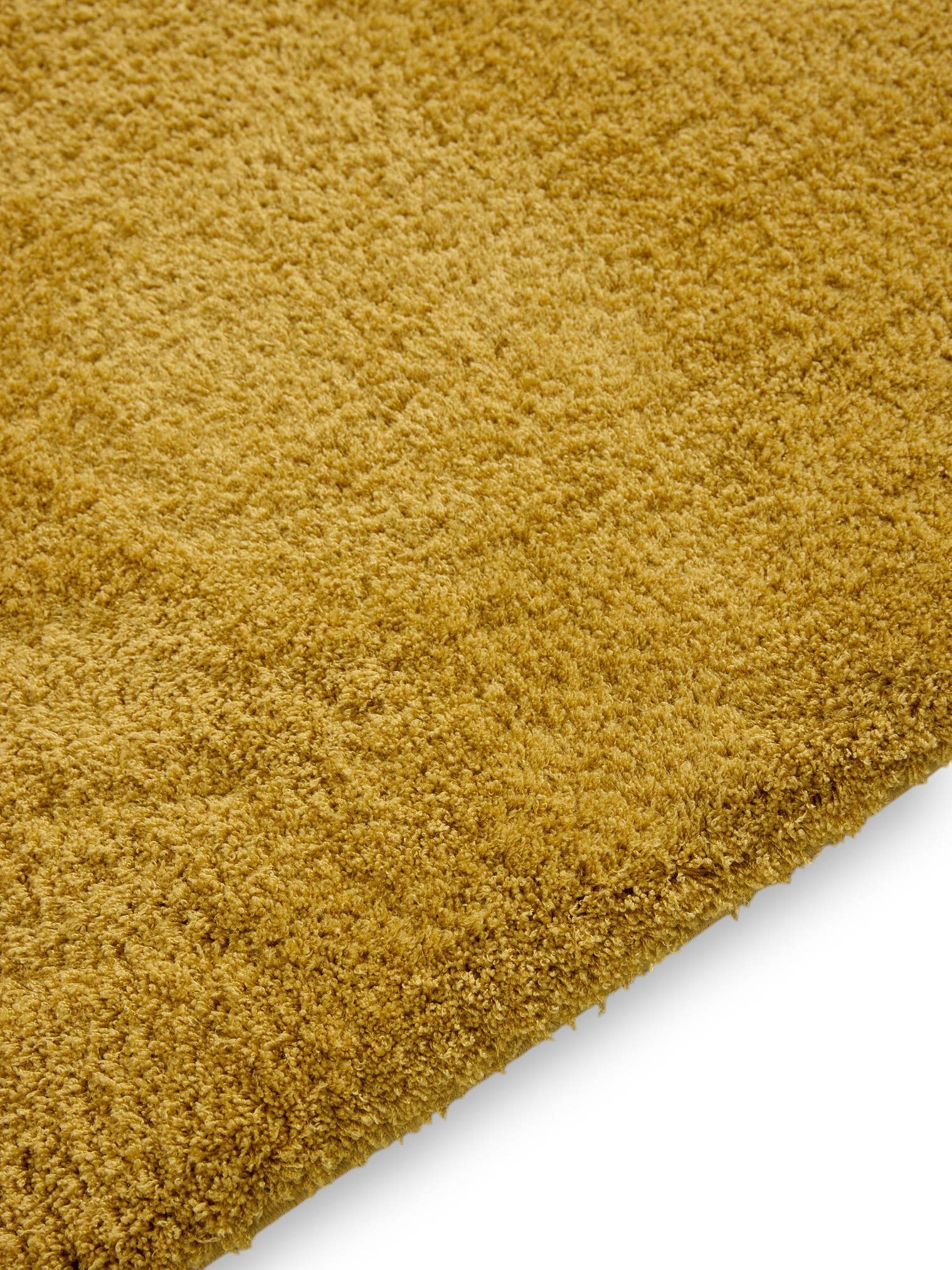 Tapis en 100% Polyester en Jaune avec une pile de 31 - 40 mm de hauteur de benuta Nest
