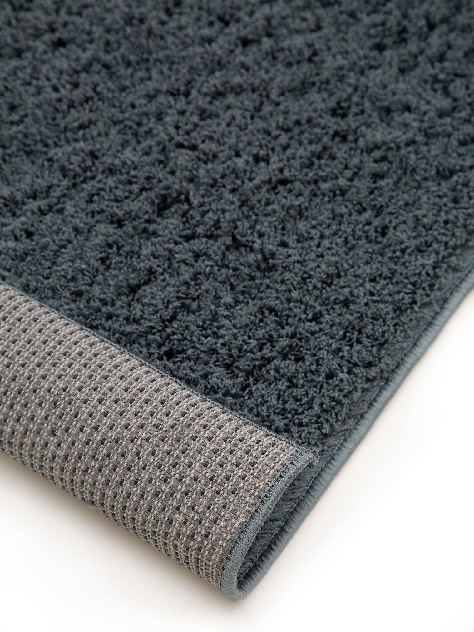 Tæppe af 100% Polyester (microfiber) i Turkis med 21 - 30 mm høj luv fra benuta Nest
