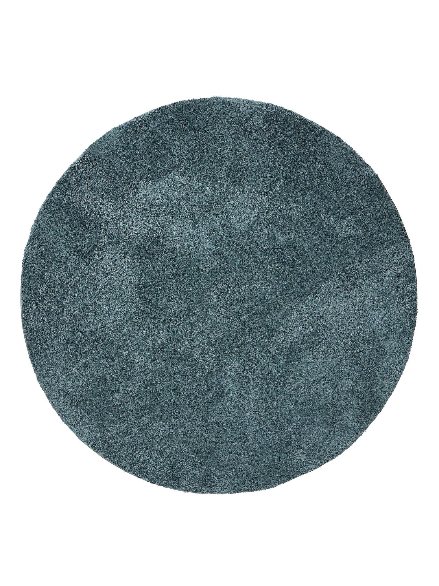 Tappeto di 100% Poliestere (Microfibra) in Azzurro con pelo alto 21 - 30 mm da benuta Nest