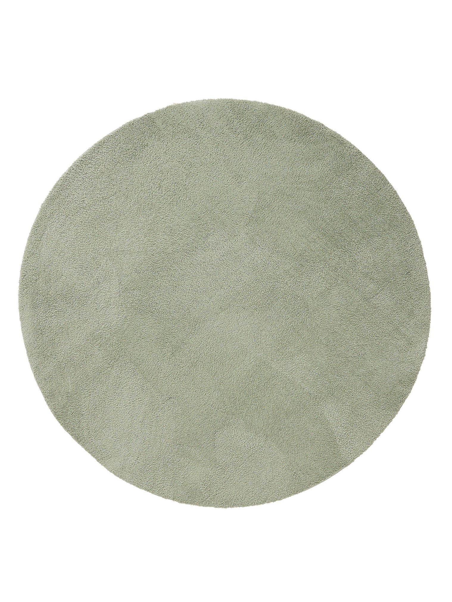 Matta av 100% Polyester (microfiber) i Grön med 21 - 30 mm hög lugg från benuta Nest