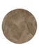 Hochflorteppich rund Soda Beige