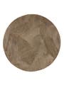 Tappeto a pelo lungo rotondo Soda Beige
