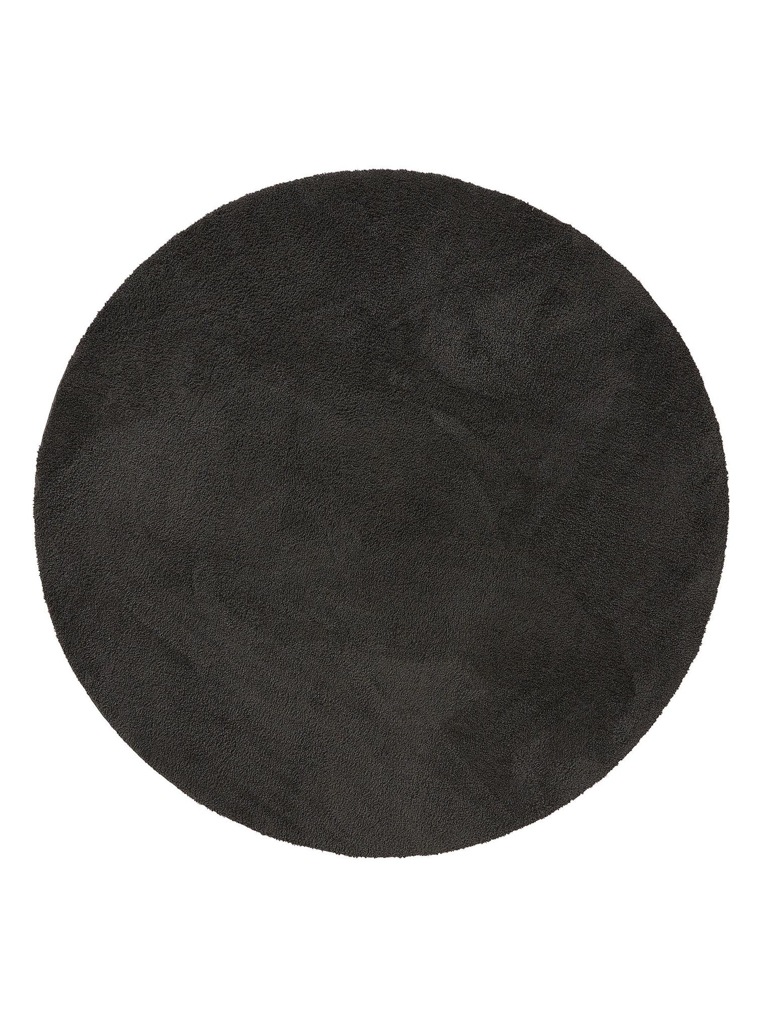 Tappeto di 100% Poliestere in Nero con pelo alto 31 - 40 mm da benuta Nest