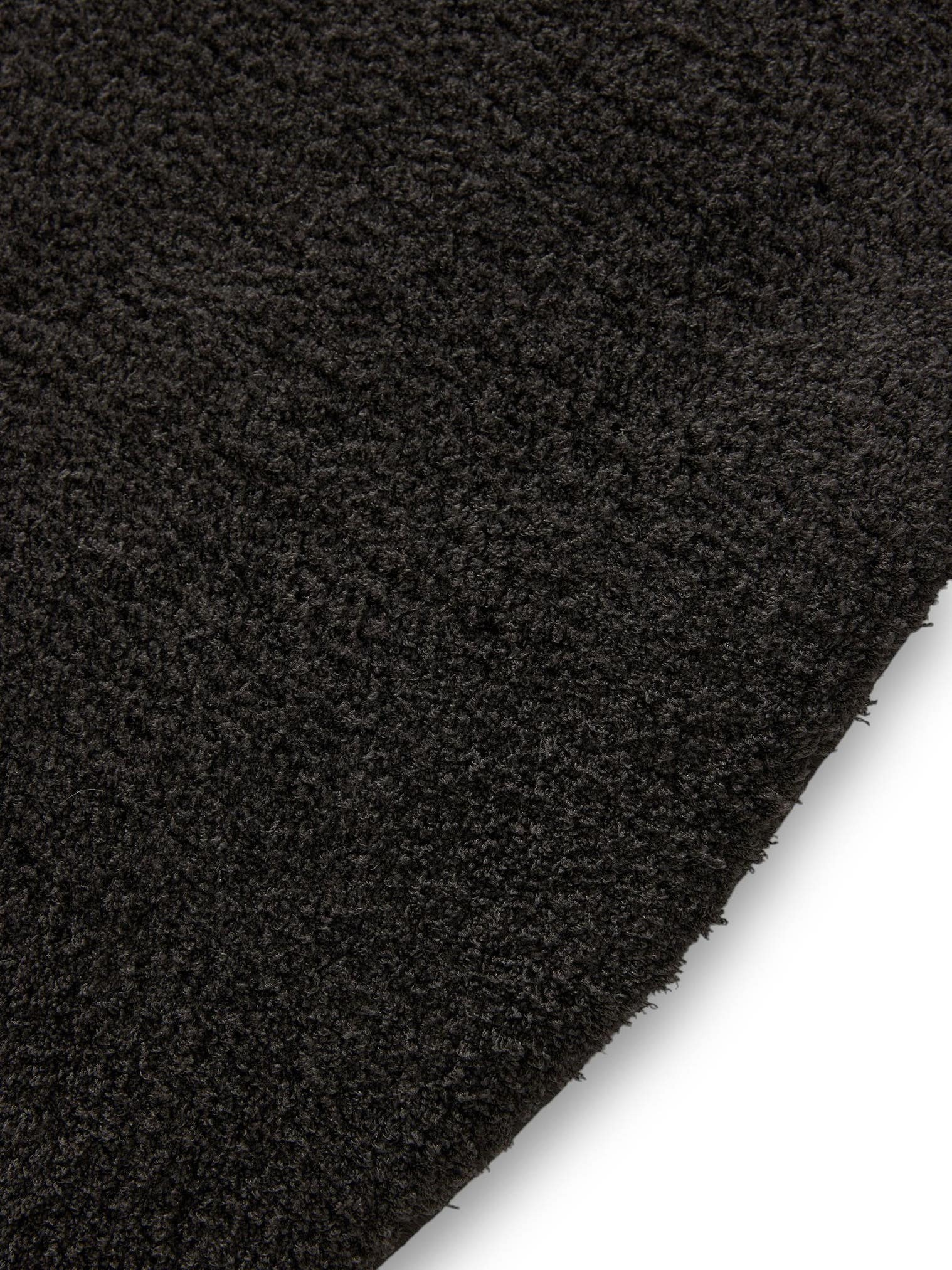 Tappeto di 100% Poliestere in Nero con pelo alto 31 - 40 mm da benuta Nest