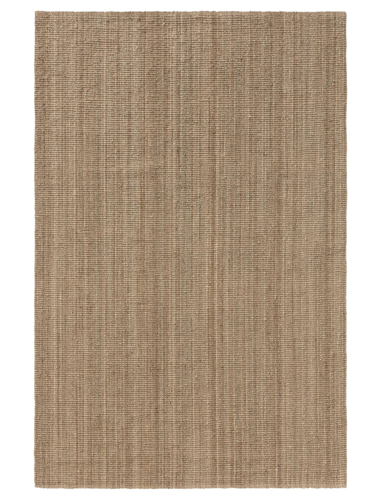 Matta av 100% Jute i Brun med 1- 5 mm hög lugg från benuta Pure
