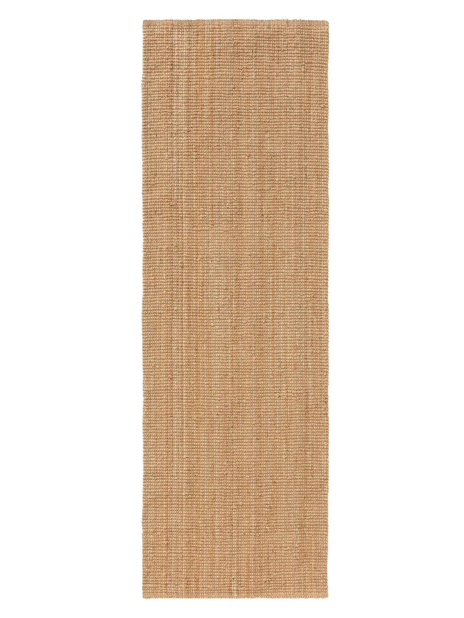 Rug made of 100% Jute in Beige with a 1- 5 mm high pile by benuta Pure