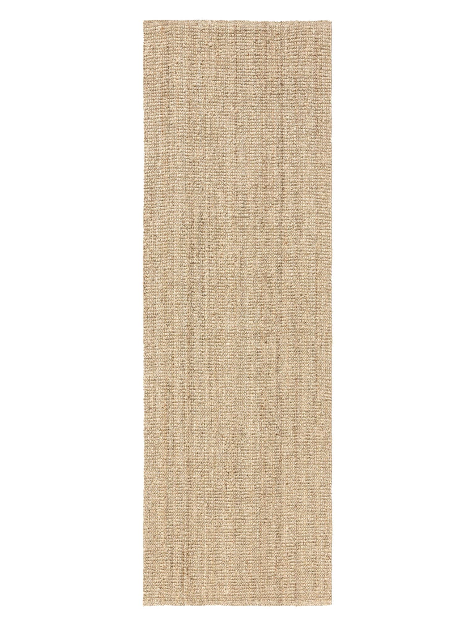 Tæppe af 100% Jute i Beige med 1- 5 mm høj luv fra benuta Pure