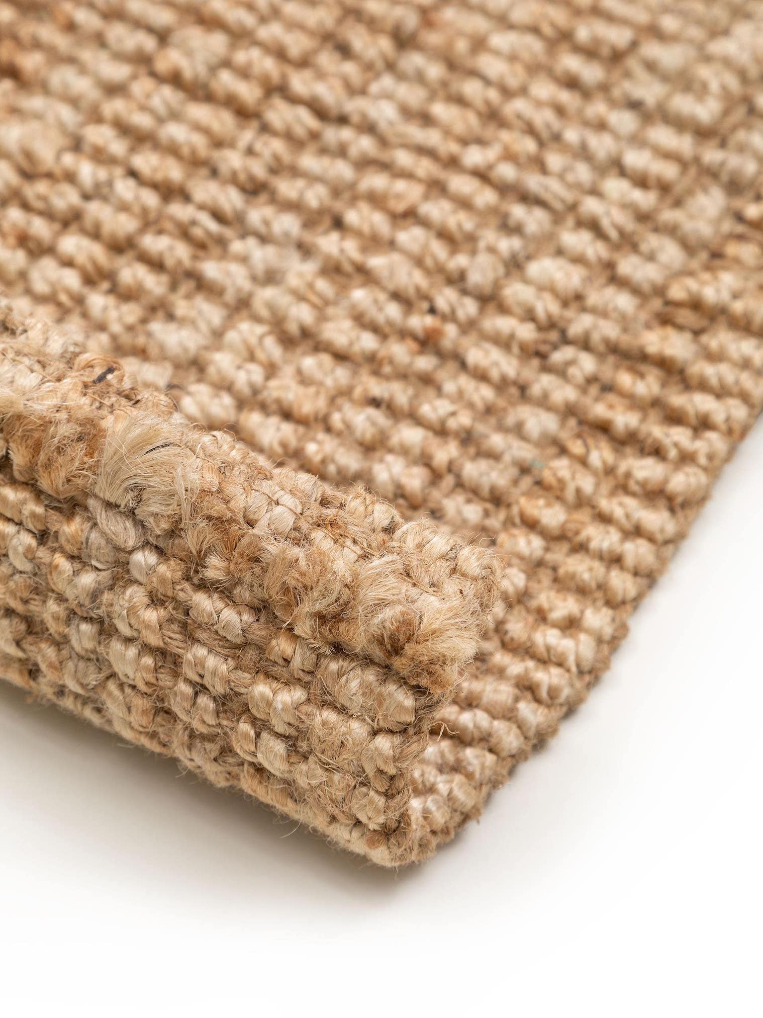 Tappeto di 100% Iuta in Beige con pelo alto 1- 5 mm da benuta Pure