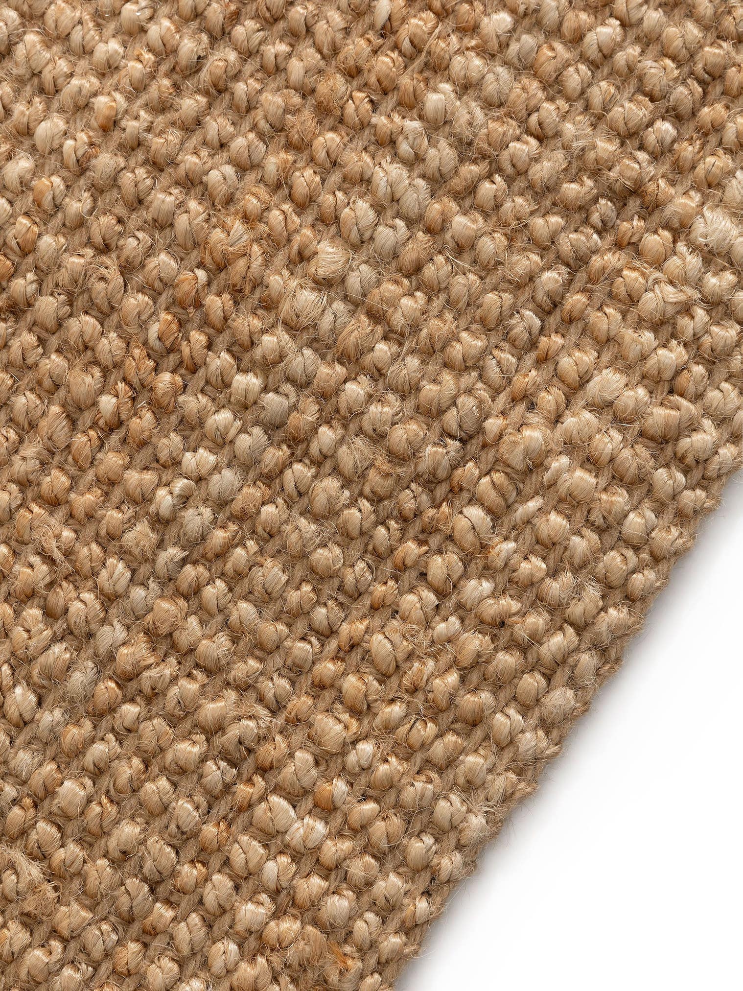 Tappeto di 100% Iuta in Beige con pelo alto 1- 5 mm da benuta Pure