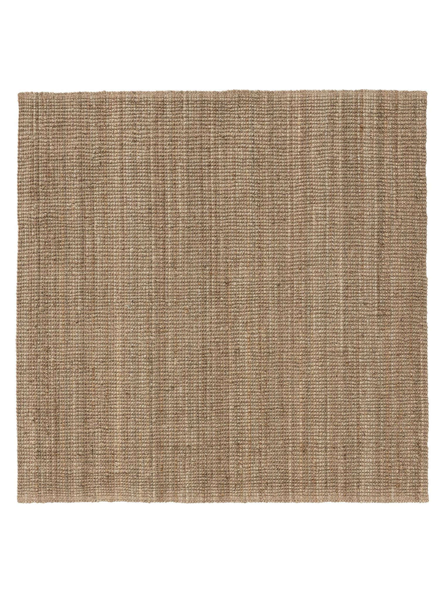 Teppich aus 100% Jute in Braun mit bis 5 mm hohem Flor von benuta Pure