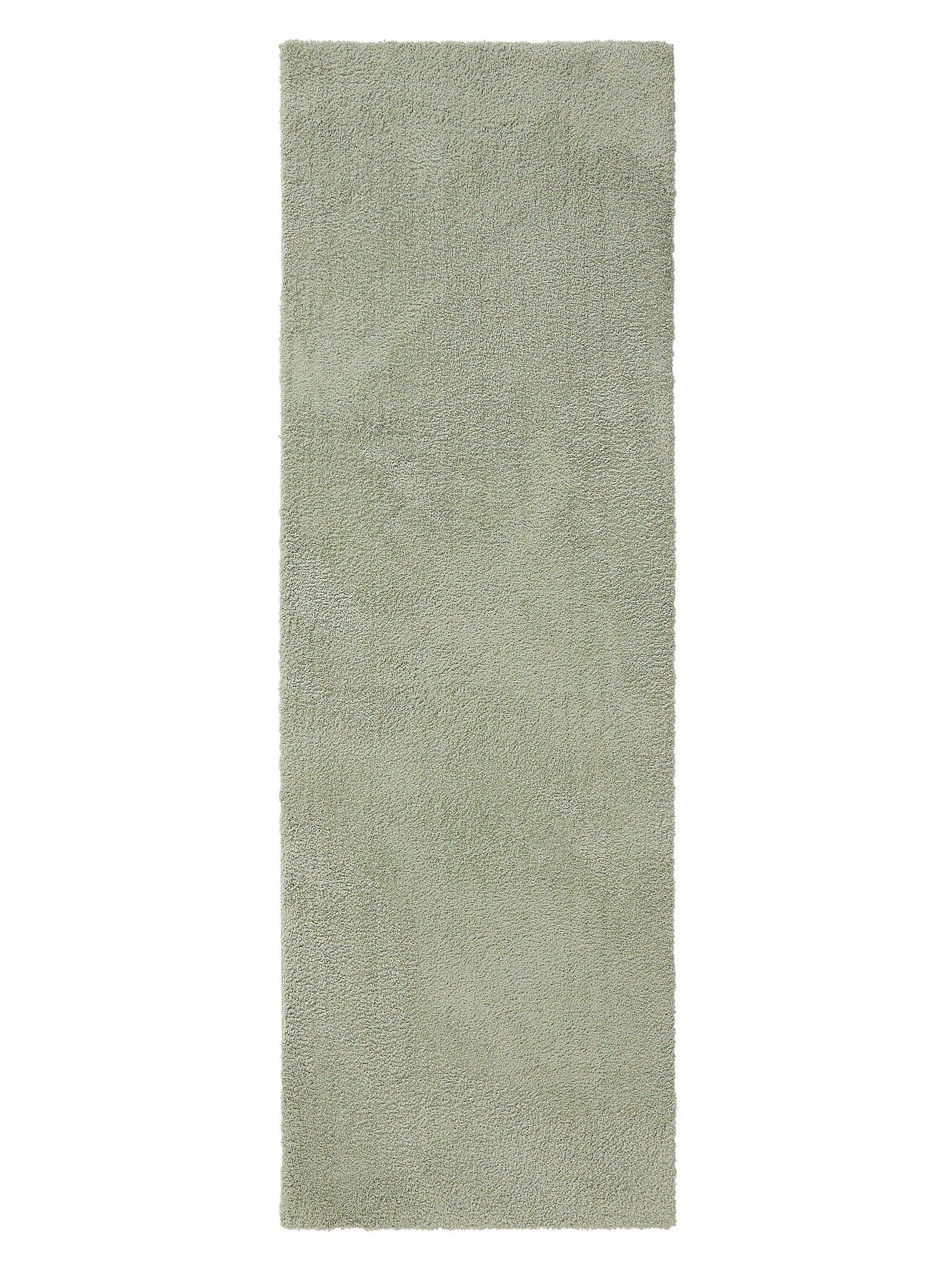 Teppe av 100 % polyester (mikrofiber) i Grønn med 21 til 30 mm høy lugg fra benuta Nest