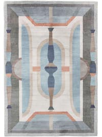 Teppich Mara Multicolor/Blau