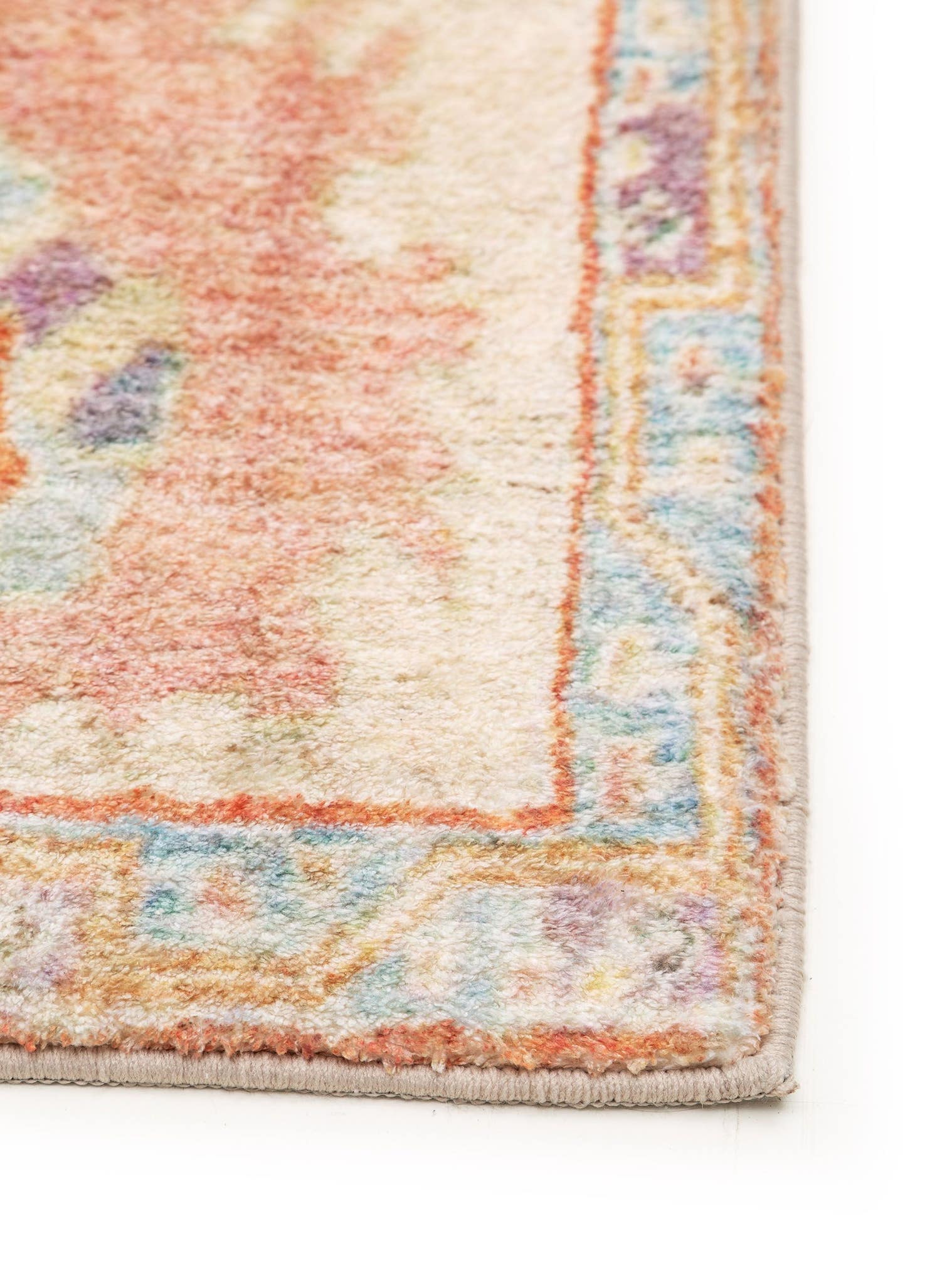 Tapis en 100% Polyester en Multicouleur avec une pile de 6 - 10 mm de hauteur de benuta Pop