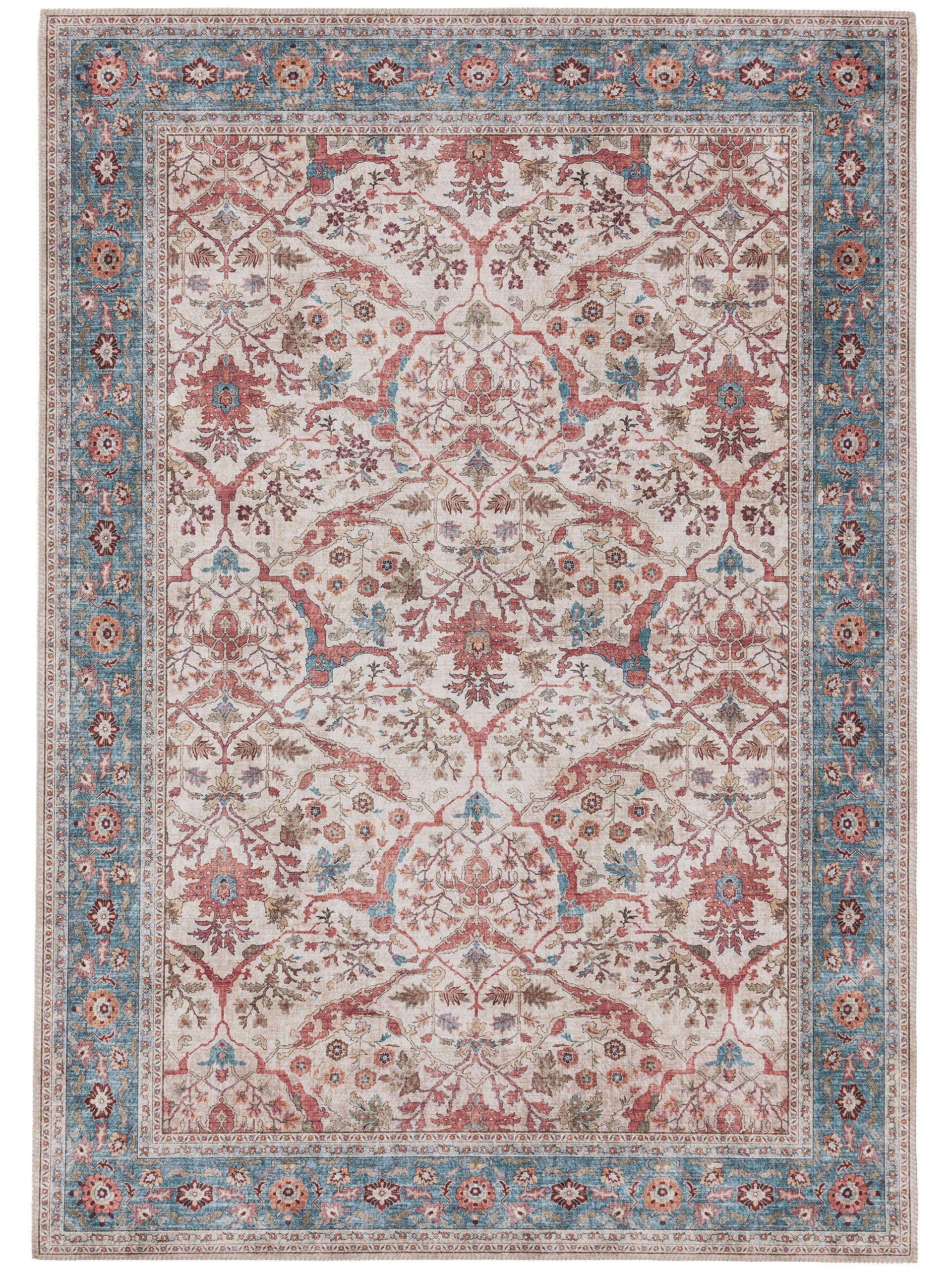Rug made of 100% Polyester in Multicoloured with a 1- 5 mm high pile by benuta Pop