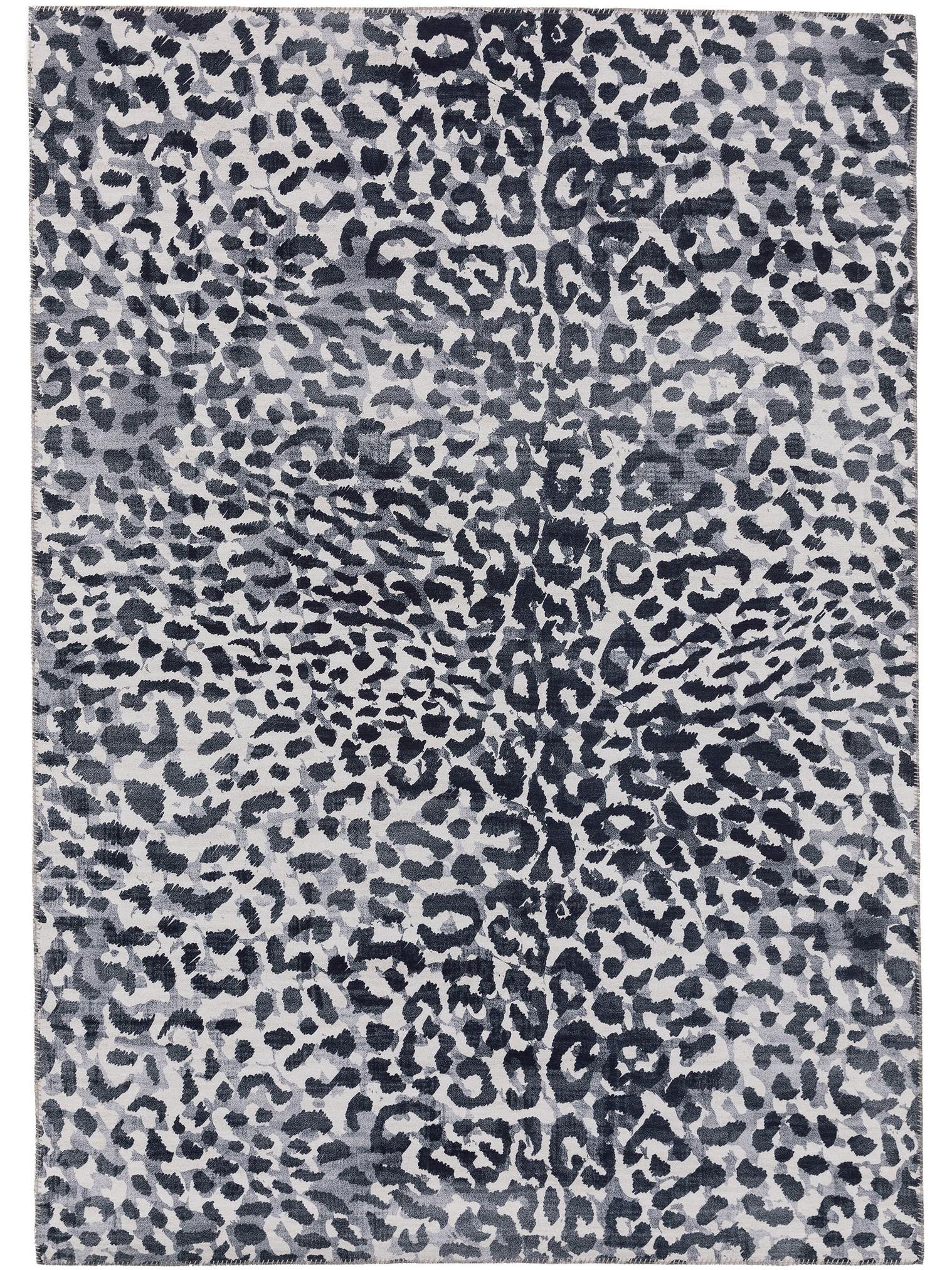 Teppich aus 100% Polyester in Grau mit bis 5 mm hohem Flor von benuta Pop