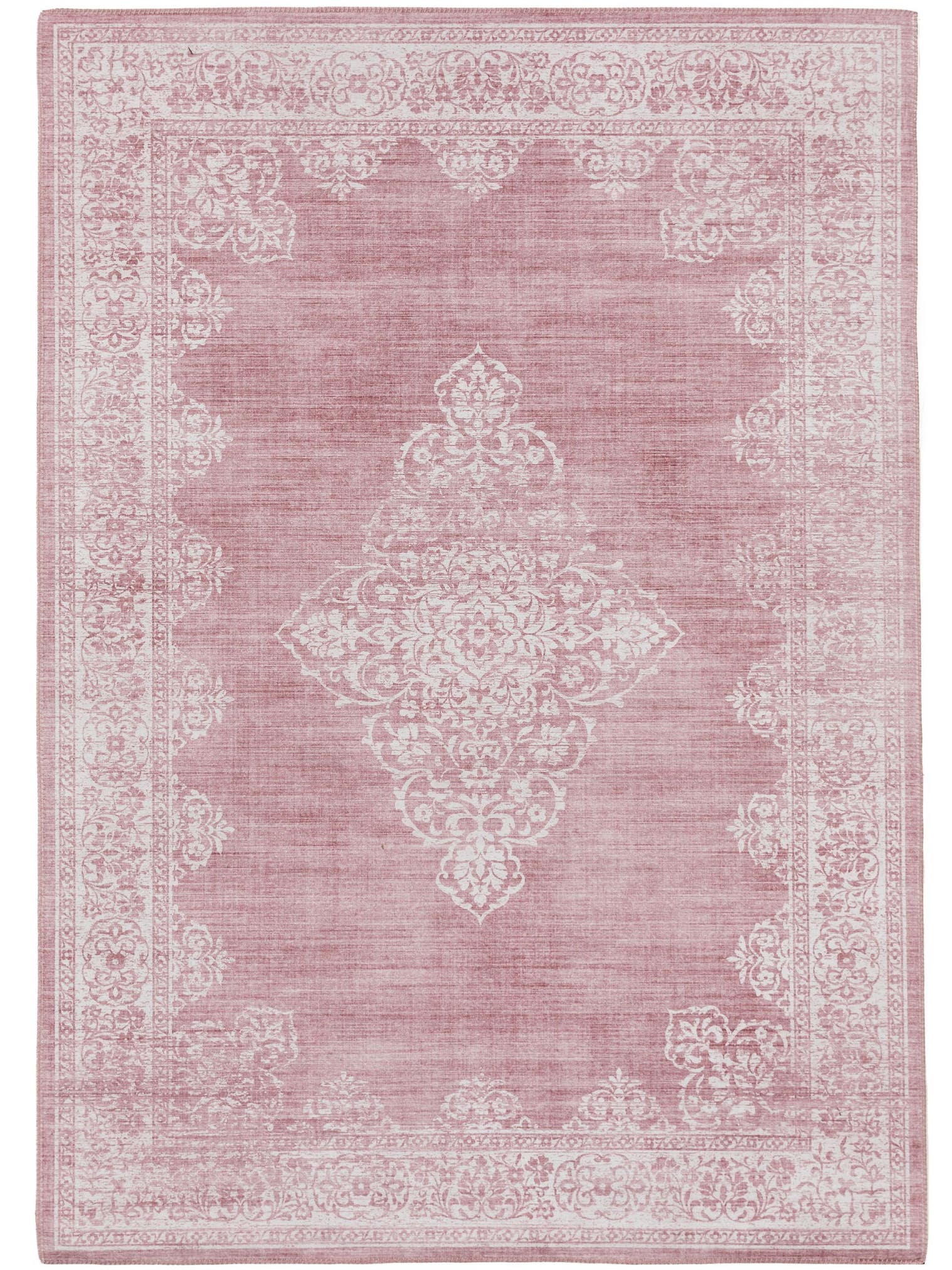 Tappeto di 100% Poliestere in Rosa con pelo alto 1- 5 mm da benuta Pop