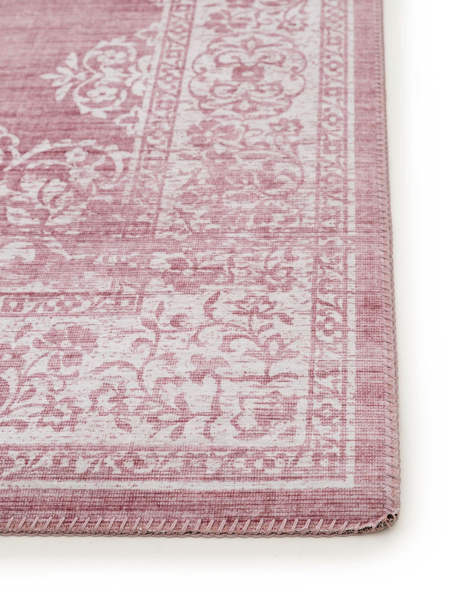 Tappeto di 100% Poliestere in Rosa con pelo alto 1- 5 mm da benuta Pop