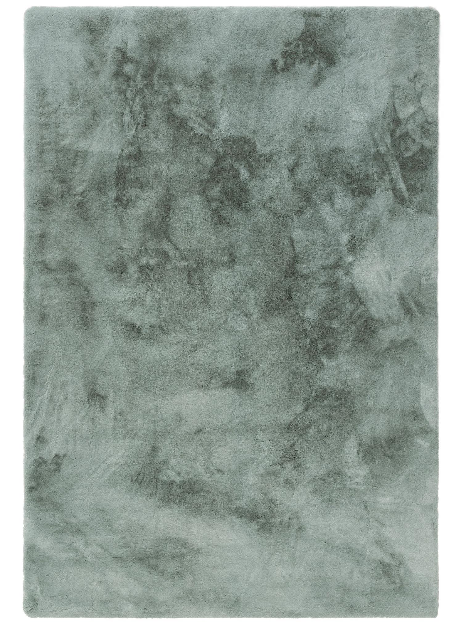 Teppich aus 100% Polyester in Türkis mit 21 bis 30 mm hohem Flor von benuta Nest