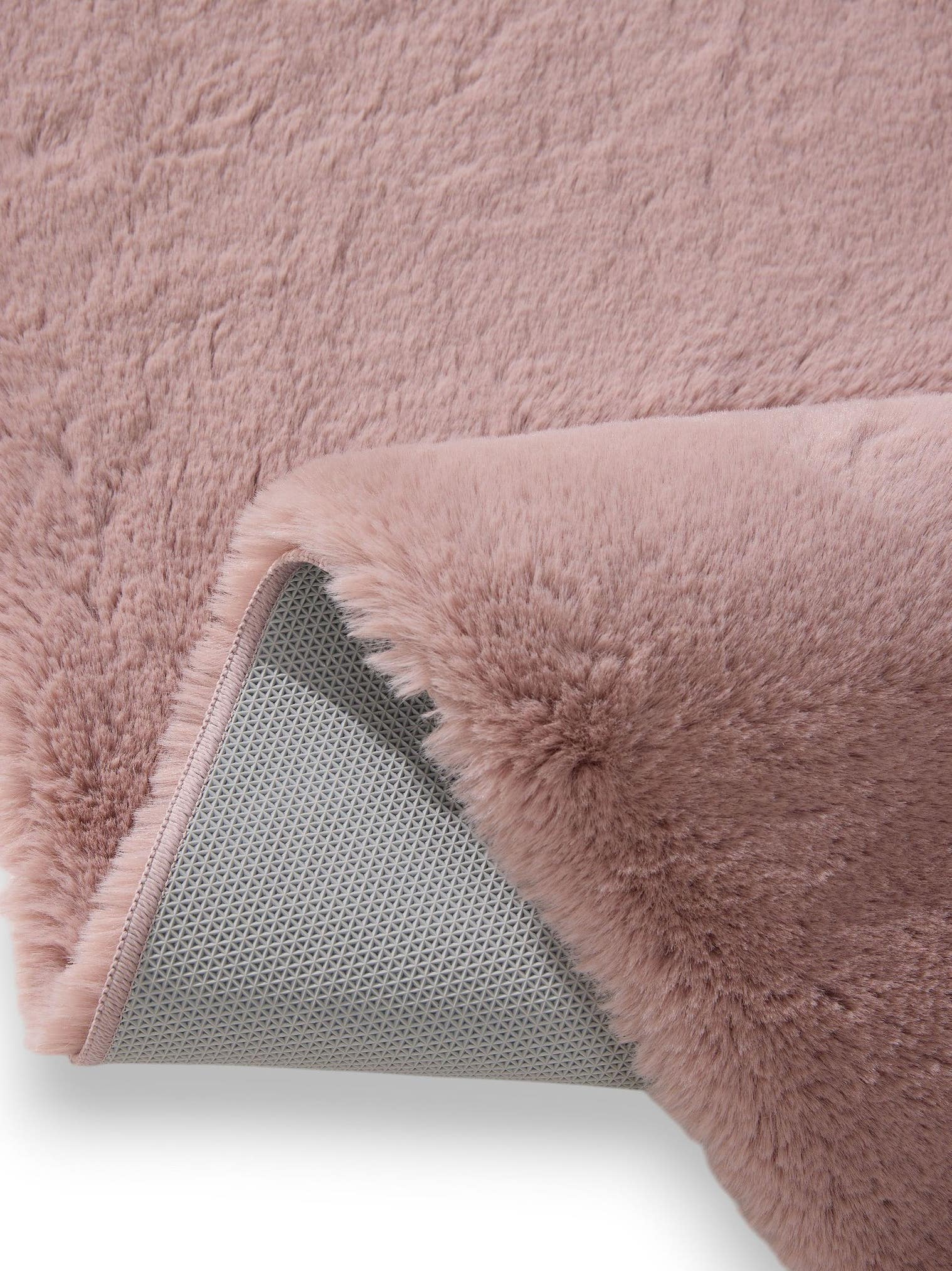 Teppich aus 100% Polyester in Rosa mit 21 bis 30 mm hohem Flor von benuta Nest