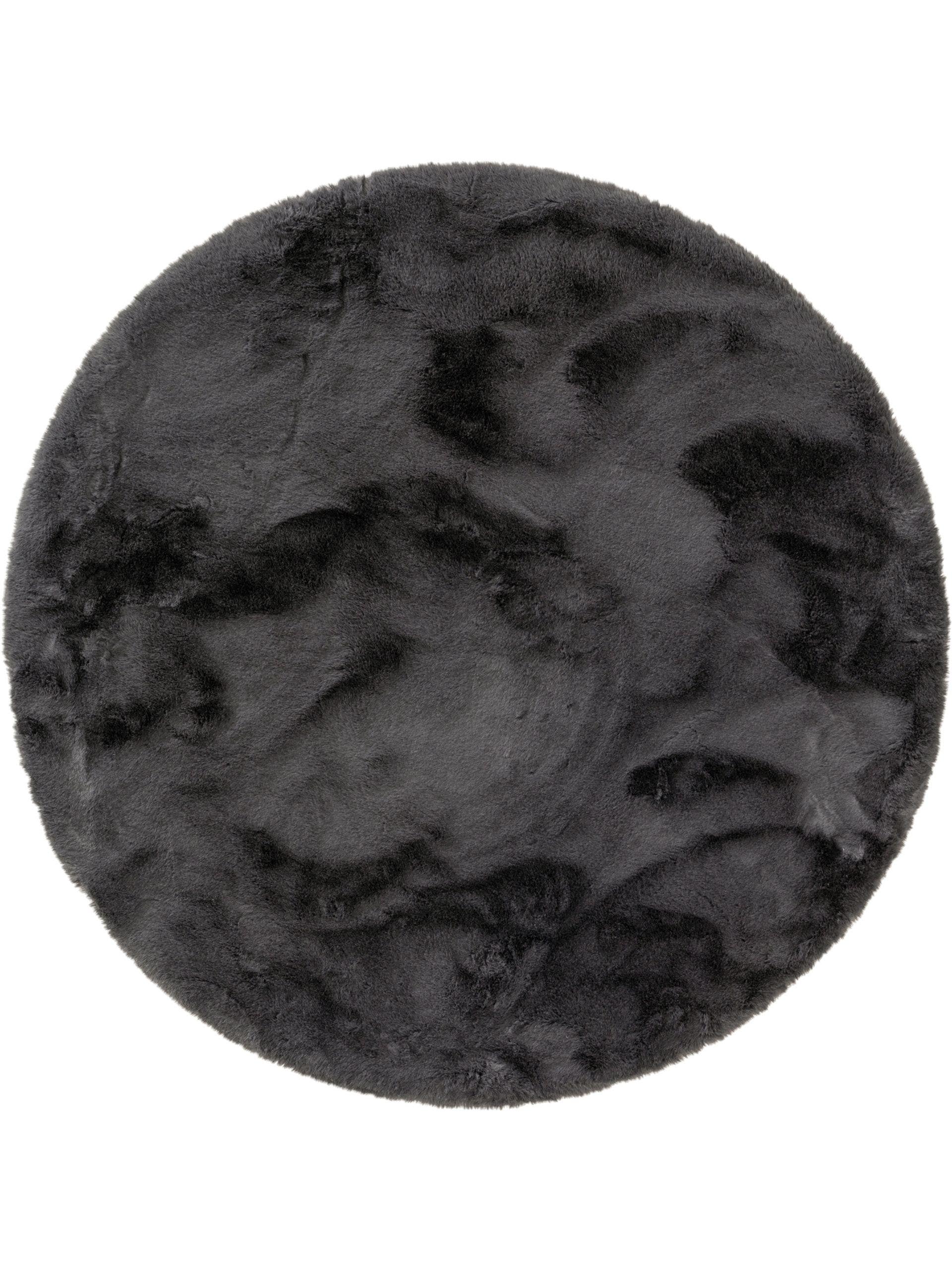 Matta av 100% Polyester i Grå med 21 - 30 mm hög lugg från benuta Nest