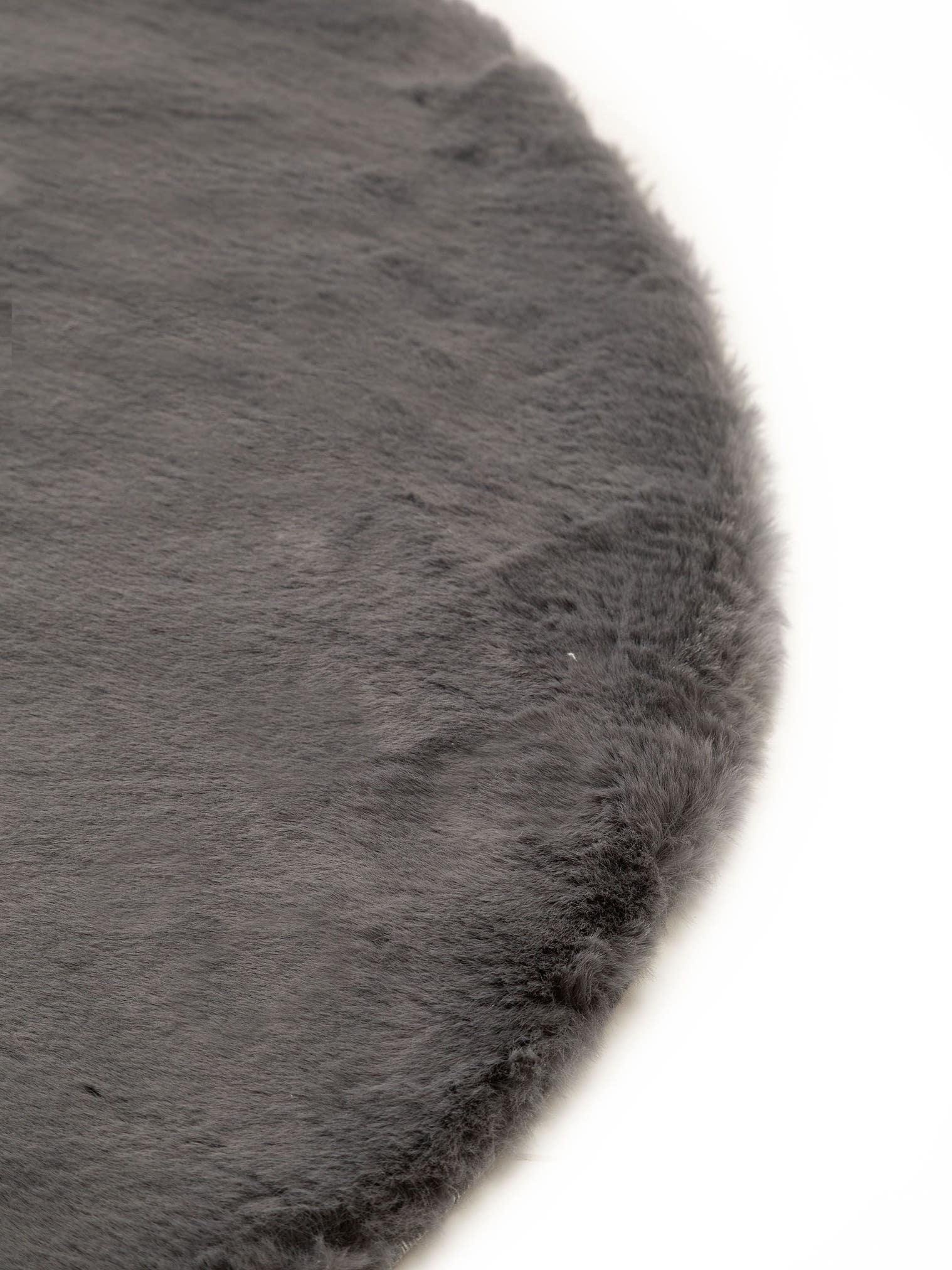 Tapis en 100% Polyester en Gris avec une pile de 21 - 30 mm de hauteur de benuta Nest