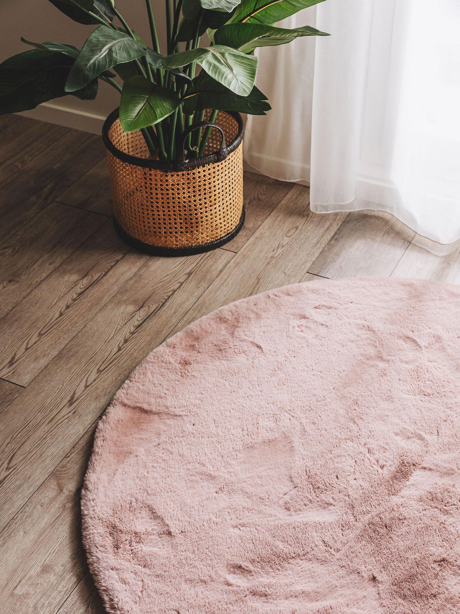 Tappeto di 100% Poliestere in Rosa con pelo alto 21 - 30 mm da benuta Nest