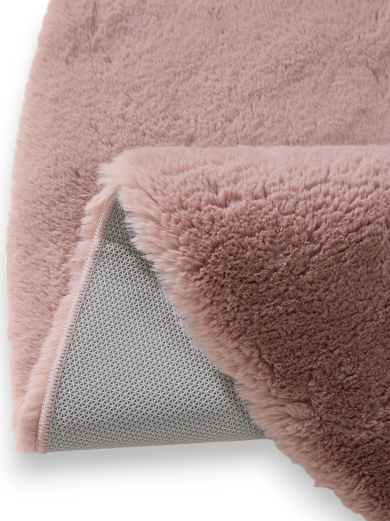 Tappeto di 100% Poliestere in Rosa con pelo alto 21 - 30 mm da benuta Nest