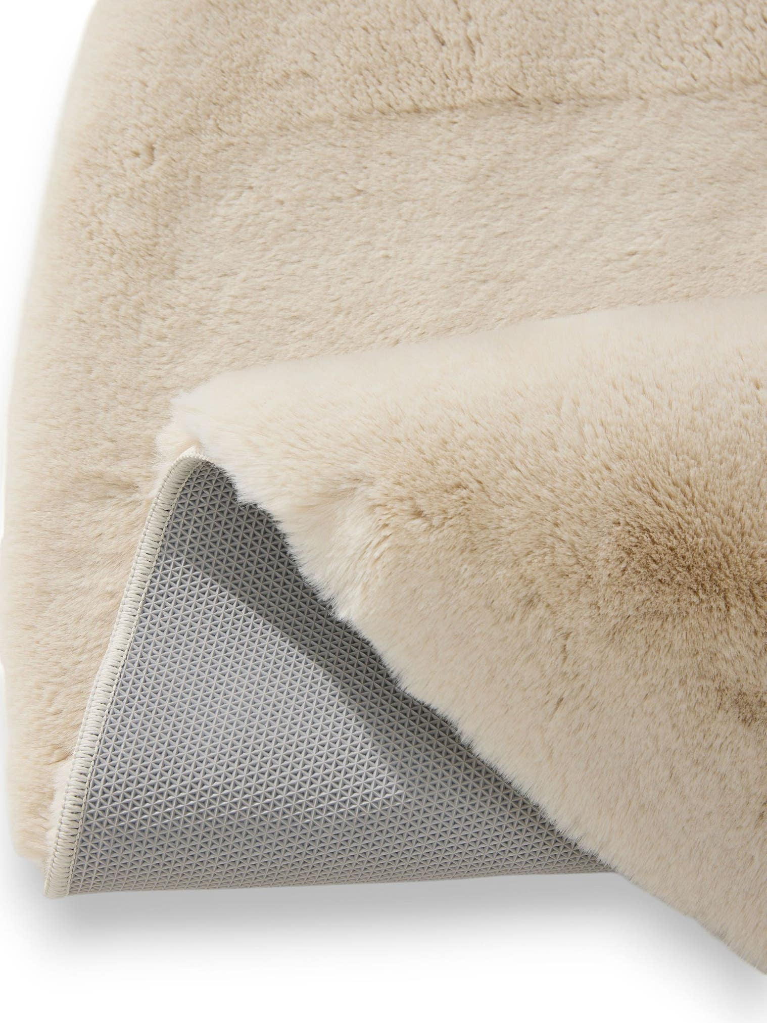 Tappeto di 100% Poliestere in Beige con pelo alto 21 - 30 mm da benuta Nest