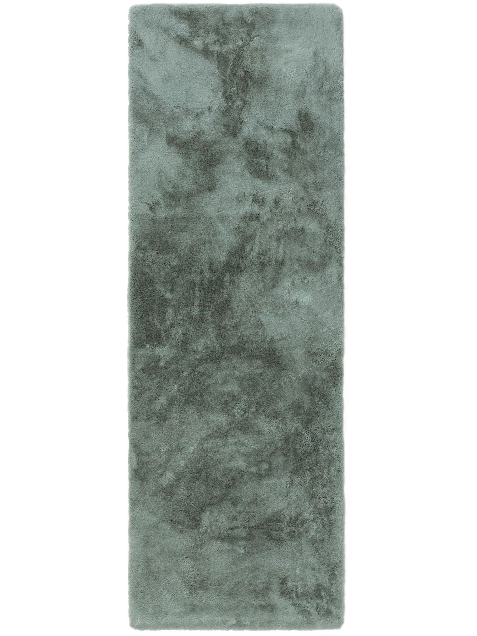 Teppich aus 100% Polyester in Türkis mit 21 bis 30 mm hohem Flor von benuta Nest