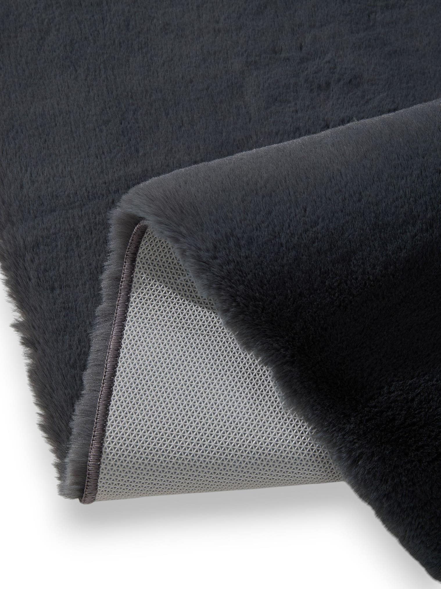 Tappeto di 100% Poliestere in Grigio con pelo alto 21 - 30 mm da benuta Nest
