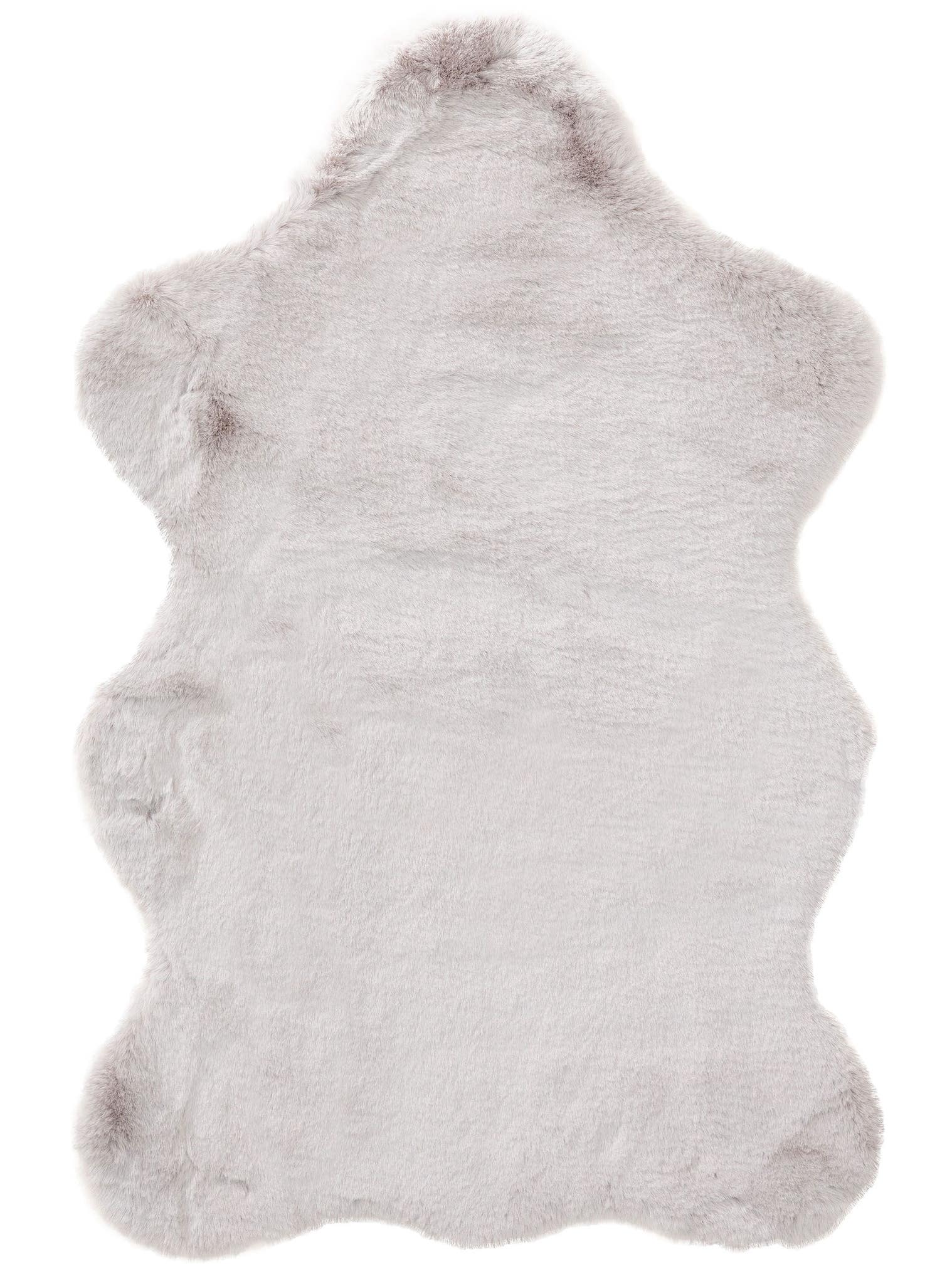 Matta av 100% Polyester i Grå med 21 - 30 mm hög lugg från benuta Nest