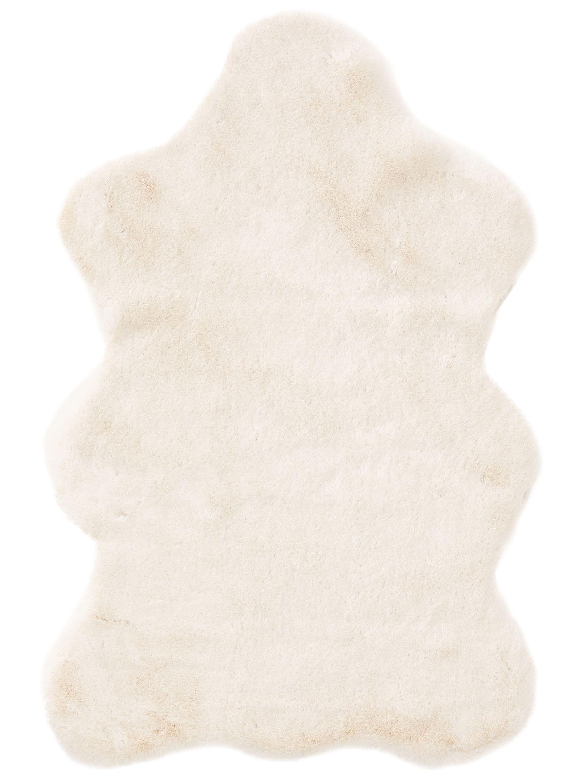 Rug made of 100% Polyester in Beige with a 11 - 20 mm high pile by benuta Nest