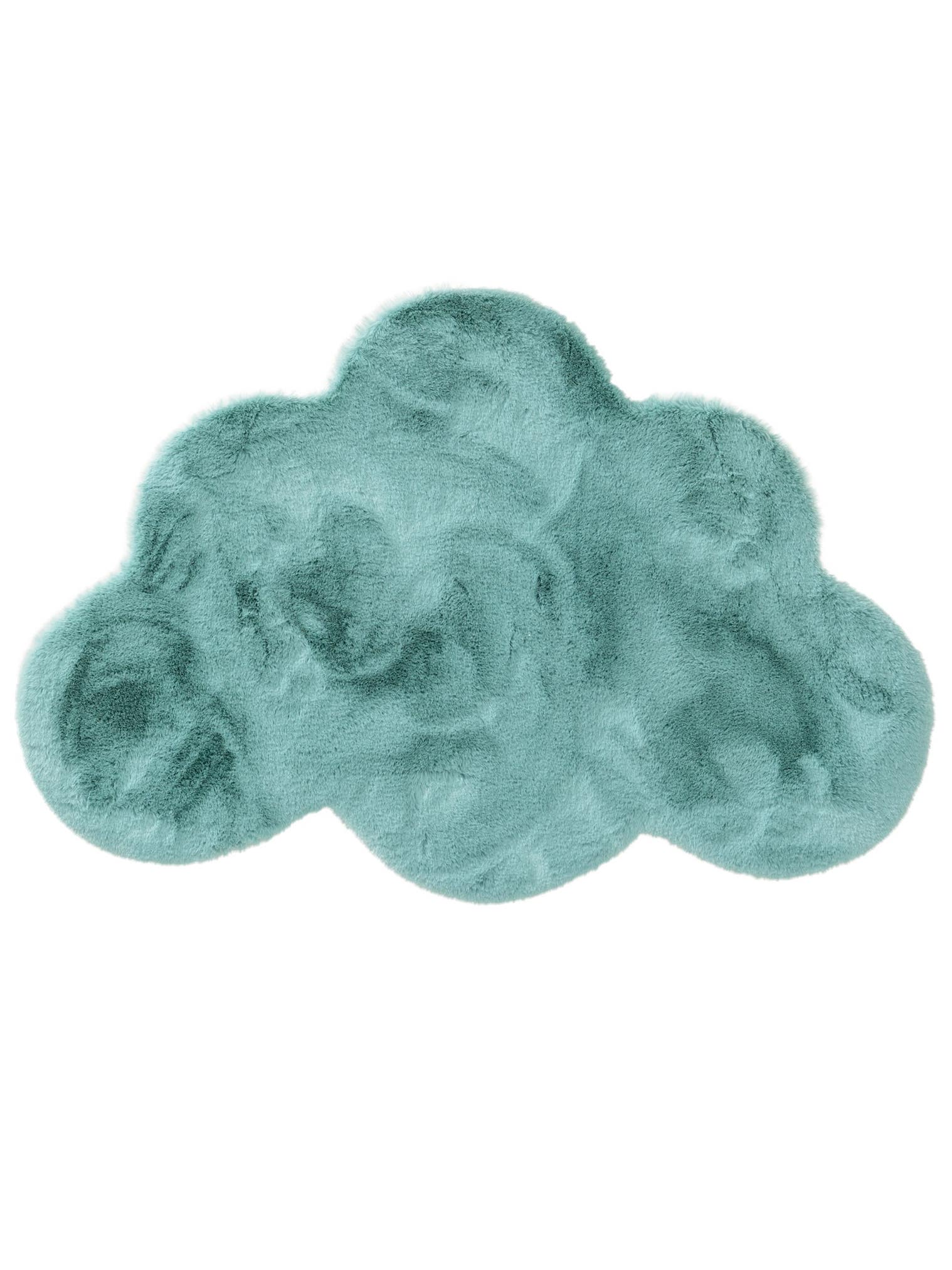 Matta av 100% Polyester i Blå med 21 - 30 mm hög lugg från Lytte