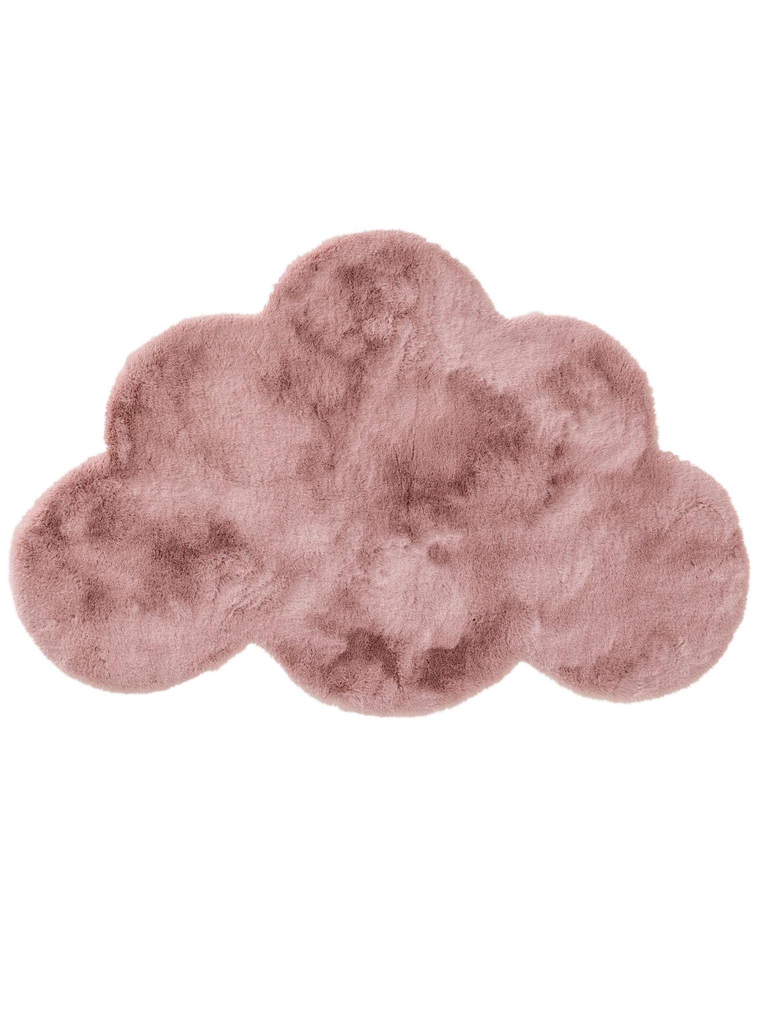 Rug made of 100% Polyester in Pink with a 21 - 30 mm high pile by Lytte