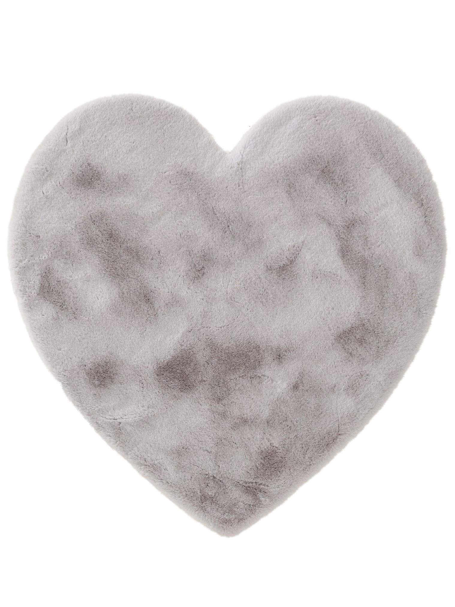 Rug made of 100% Polyester in Grey with a 21 - 30 mm high pile by Lytte