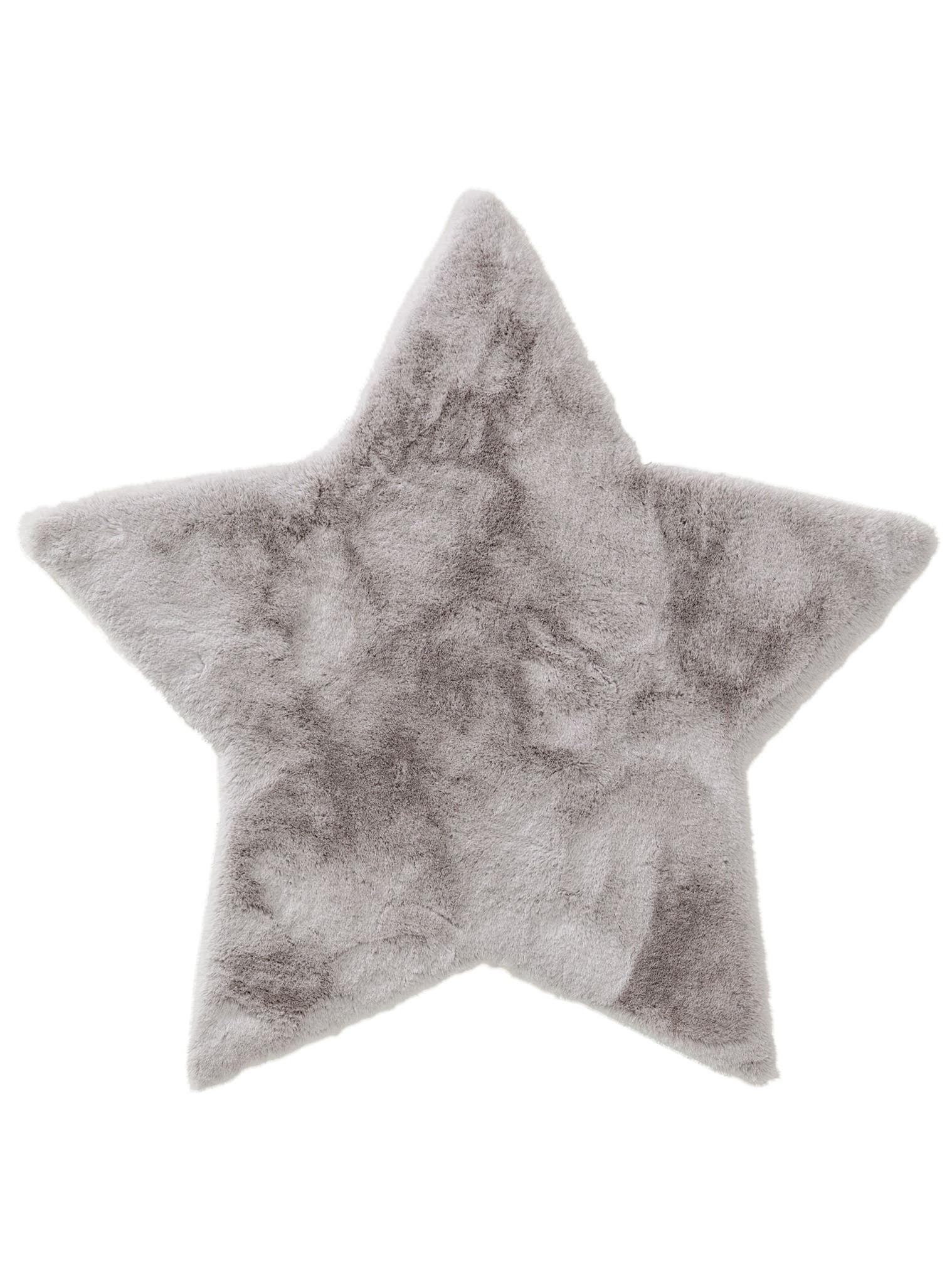 Rug made of 100% Polyester in Grey with a 21 - 30 mm high pile by Lytte