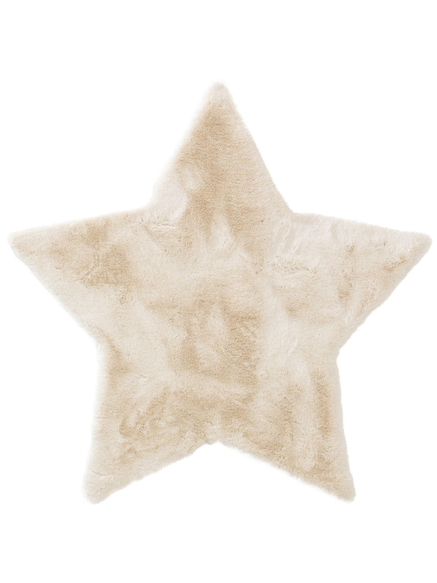 Teppich aus 100% Polyester in Beige mit 21 bis 30 mm hohem Flor von Lytte