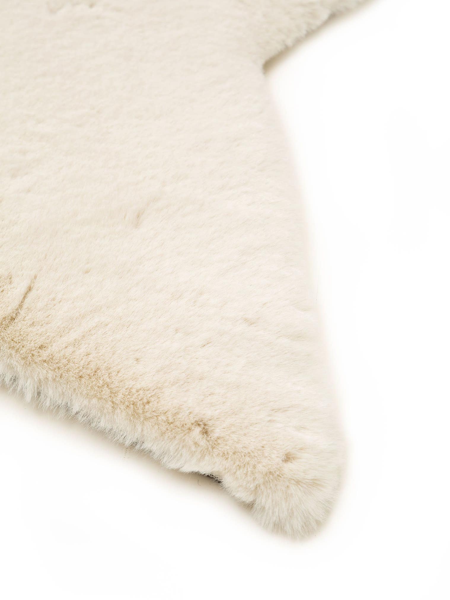 Teppich aus 100% Polyester in Beige mit 21 bis 30 mm hohem Flor von Lytte