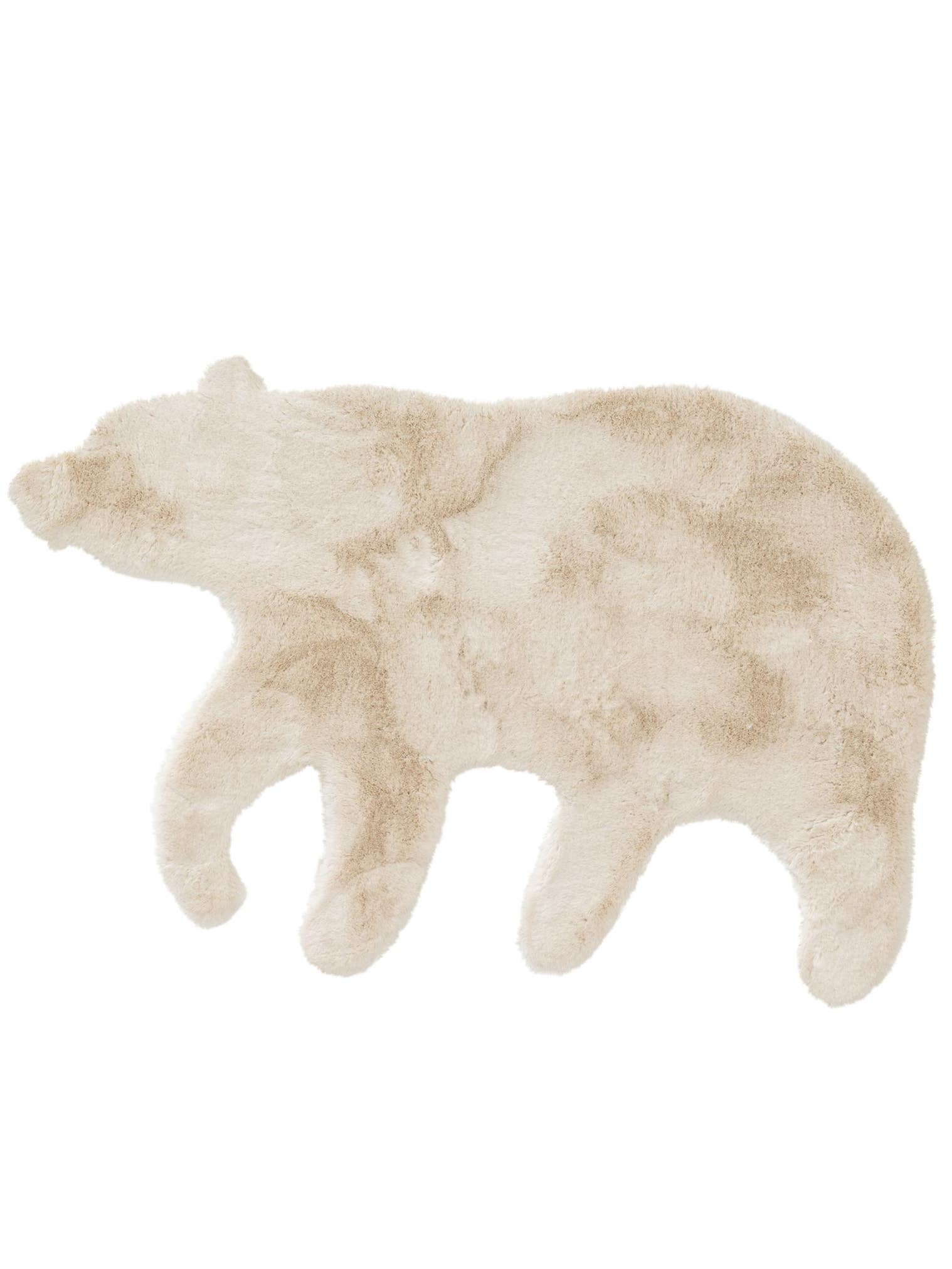 Matta av 100% Polyester i Beige med 21 - 30 mm hög lugg från Lytte