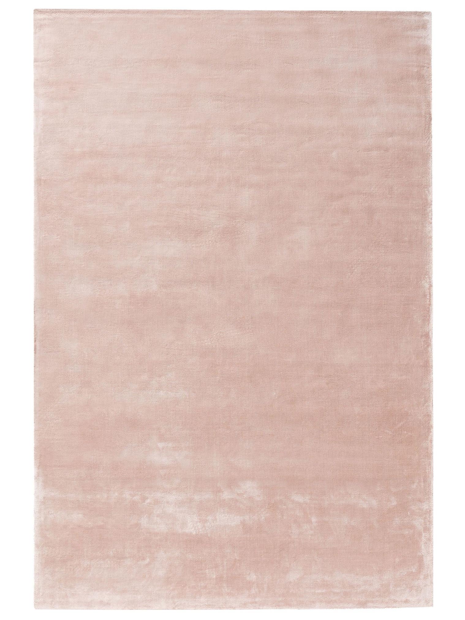 Rug made of 100% Viscose in Pink with a 6 - 10 mm high pile by benuta Pure