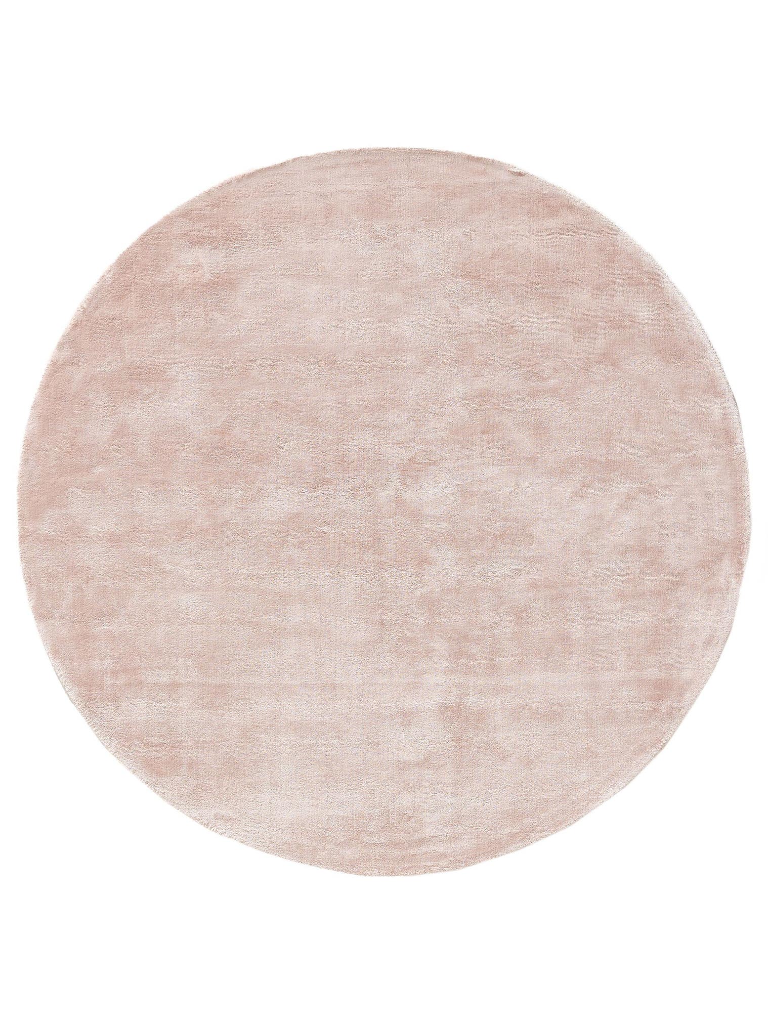 Teppich aus 100% Viskose in Rosa mit 6 bis 10 mm hohem Flor von benuta Pure
