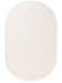 Tapis en viscose Ovale Nela Ivoire