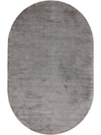 Viskoseteppich Oval Nela Grau
