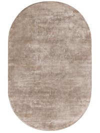 Viskoseteppich Oval Nela Taupe