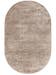 Viskoseteppich Oval Nela Taupe