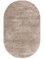 Tapis en viscose Ovale Nela Taupe